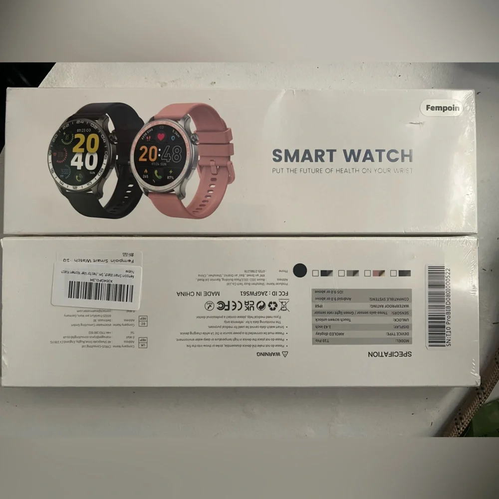 NIB sealed/unopened FEMPOIN SMART WATCH